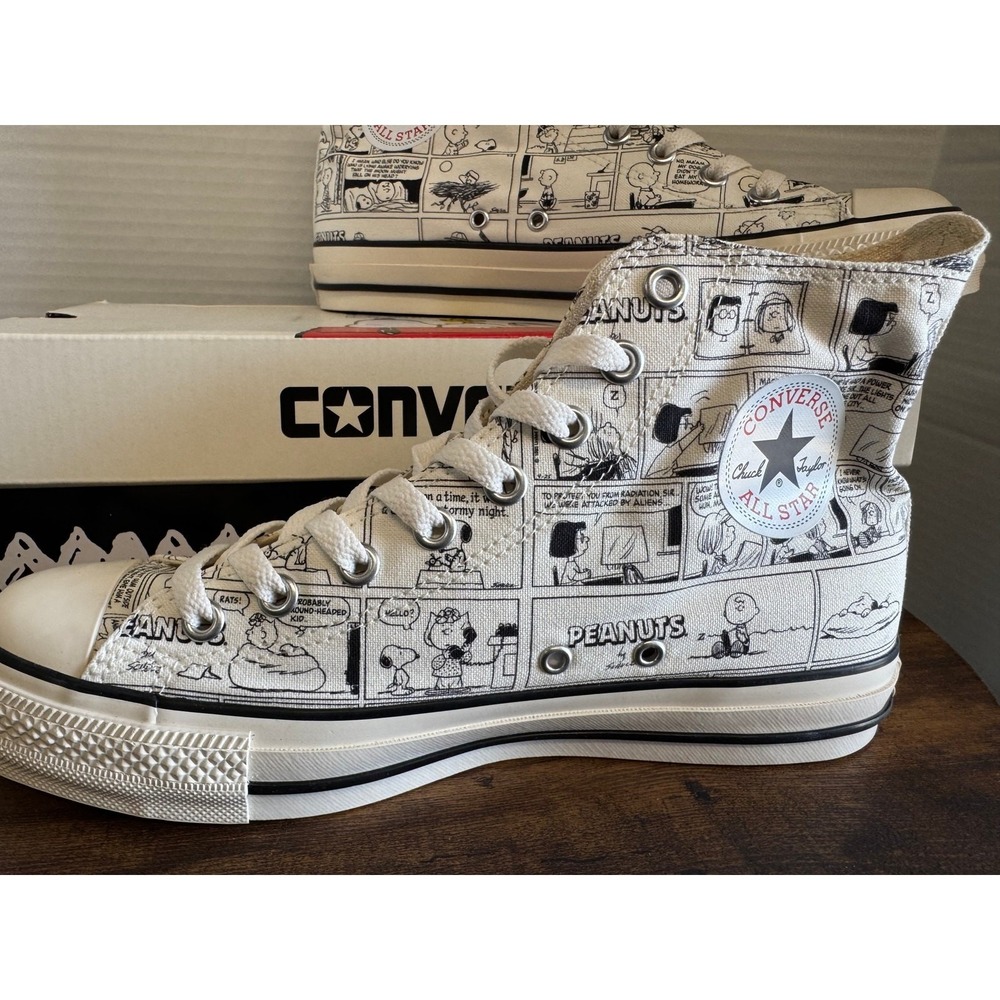 Converse NEW Chuck Taylor Sneakers All Star Peanuts Snoopy Comic Strip High Top - Picture 3 of 8